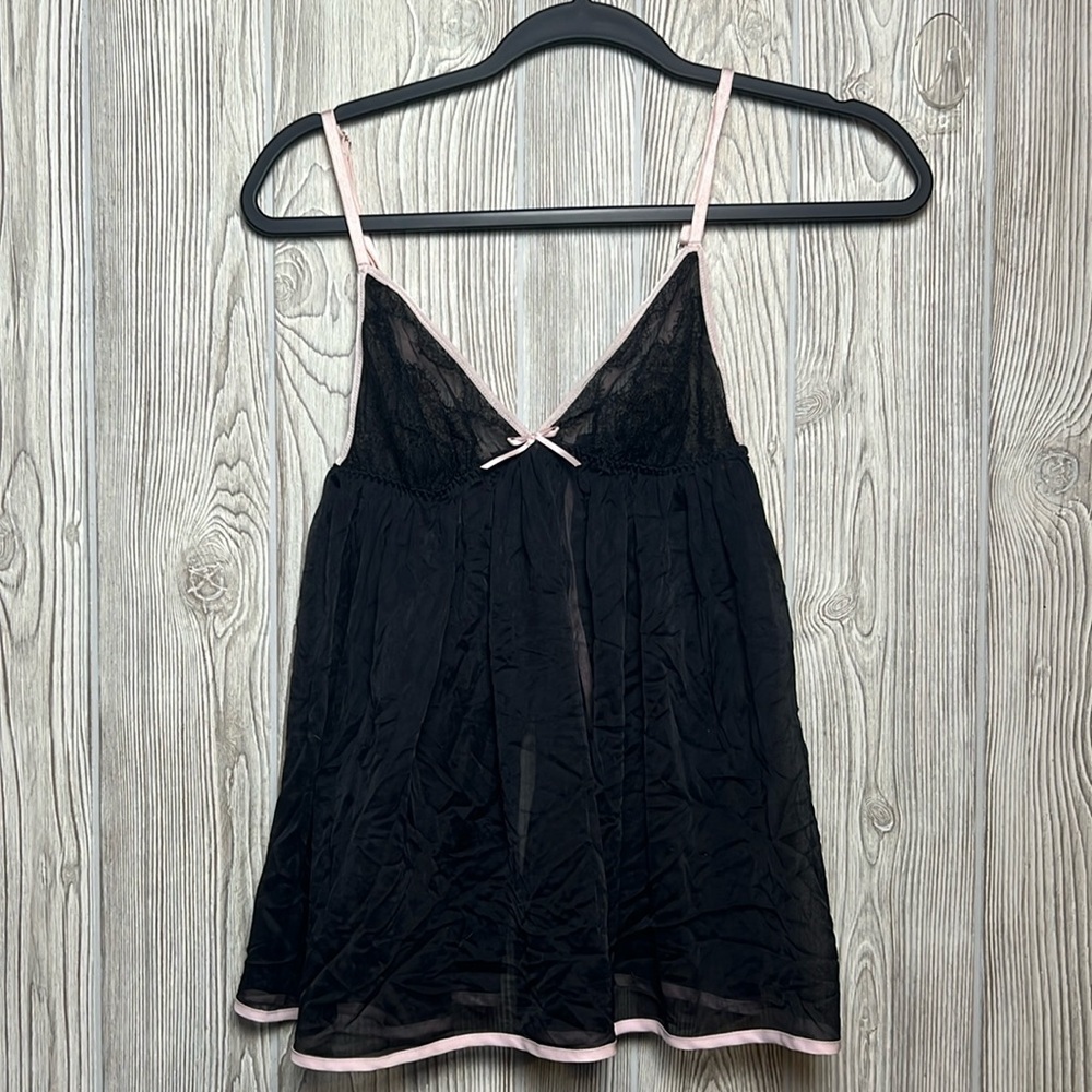 Women’s Victoria Secret Babydoll Lace Black Size Small